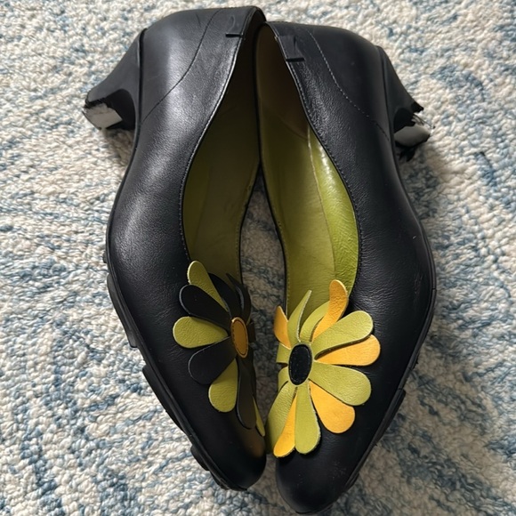Rare camper floral twins leather heels 39 *damaged - Picture 4 of 6